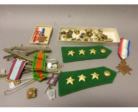 Two World War I 1914-15 Stars (awarded to 90565 Dvr R J Hounsall R.E and A 2687 T Sharkey SMN R.R.R) plus a Group of Medal Ba