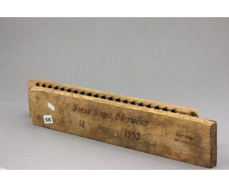 A Vintage Pine Cigar Roller 