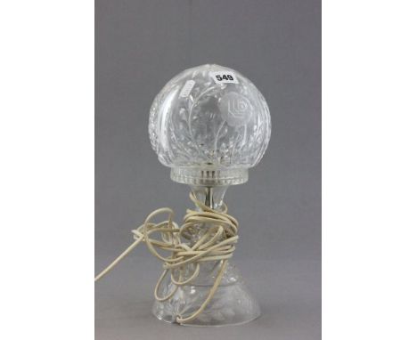 A Cut Glass Table Lamp 