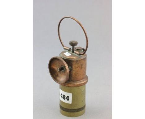 A Stan Meredith Waterloo Brand Brass and Copper Lamp