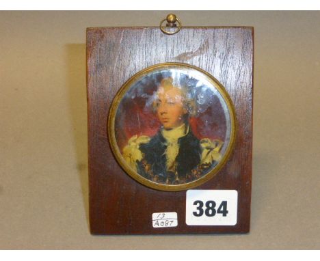 A Miniature Portrait of an 18th century Gentleman 