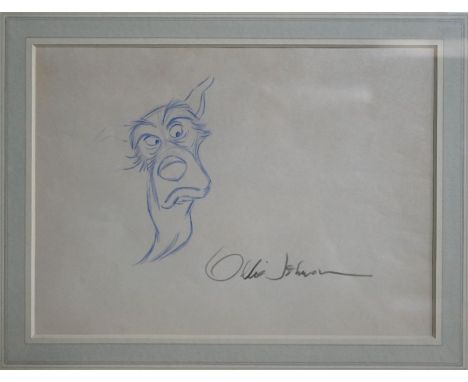 Ollie Johnston (1912-2008) - 'Chief', coloured pencil, signed lower left, 18 x 25 cm
Note - Drawing for Walt Disney's The Fox