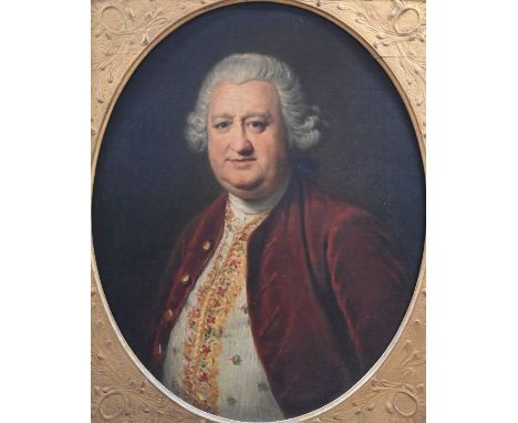 William Hoare of Bath (1707-1792) - Portrait of Claude de Crespigny, oil on canvas, 72 x 56 cm
The waistcoat owned by the sit