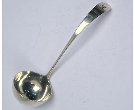 A George III Scottish Provincial silver old English pattern toddy ladle, James Cornfute, Perth circa 1780