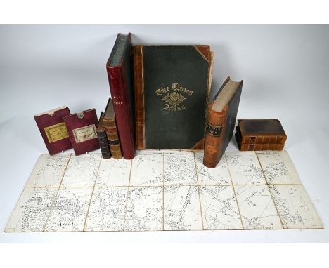 Two Victorian linen-backed folding maps, Ordnance Survey 1866 in slip-cases, East Surrey and Parts of Berkshire, Gloucestersh