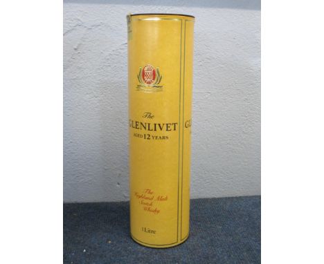 The Glenlivet 12yo single maltn Scotch Whisky 1 litre, 43% (1 bt in carton)