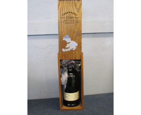 Tobermory Island Single Malt Scotch Whisky aged 15yo, (unchill filtered), 70cl, 46.3% vol in wooden presentation box with cer