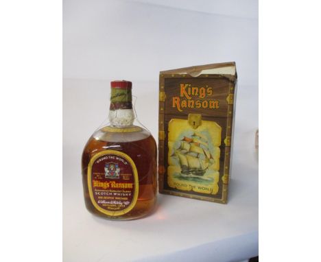 Kings Ransom "Round the World" Scotch Whisky, by William Whiteley &amp; Co - 26 1/2 fl oz, 82.3% (in carton)