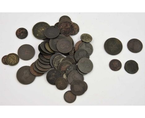 Mixed Copper Coinage &amp; Tokens, mostly 18th and 19th century with some earlier examples, highlights include: Ireland, Will