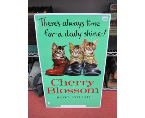 A Cherry Blossom Enamel Sign, by Chiswick Productions, 70.5 x 44.5cm.