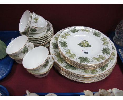 Royal Worcester Tea Dinner Service, cups, saucers, side plates, etc:- Thirty pieces.