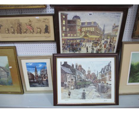 Terry Gorman 'Lyceum and Theatre Royal'  Limited Edition colour print, 252 of 500, 35.5 x 45.5cm signed, A.R Kaye and Rick si