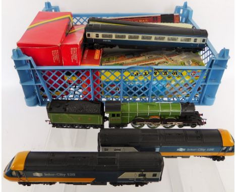 A Quantity of Hornby Railway 00 Gauge Scale Models, including a 'Flying Scotsman Locomotive',  two 'Inter-City 125' engines a