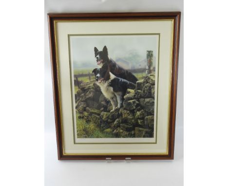 Steven Townsend Limited Edition Print, depicting 'Border Collies', signed in pencil lower right nr 633/660, Northern Editions