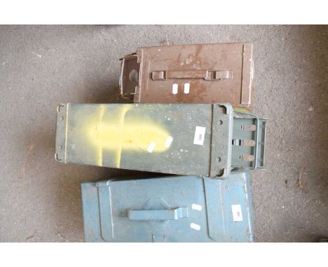 Two vintage ammunition tins