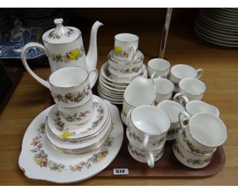 Parcel of Royal Standard fine bone china Lyndale teaware