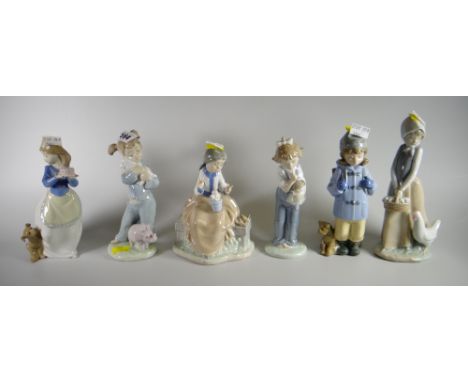 Six various Nao figures