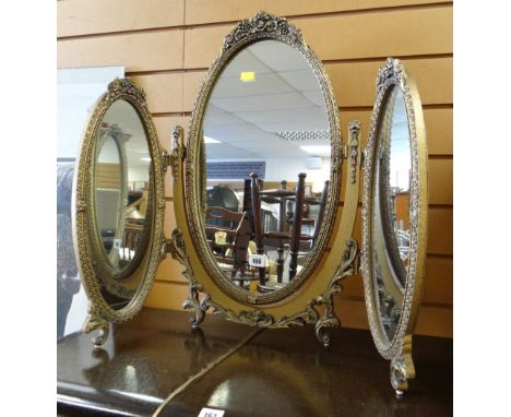 A fancy tri-fold mirror