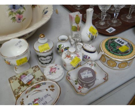 A small selection of china decorative items, Spode, Wedgwood etc