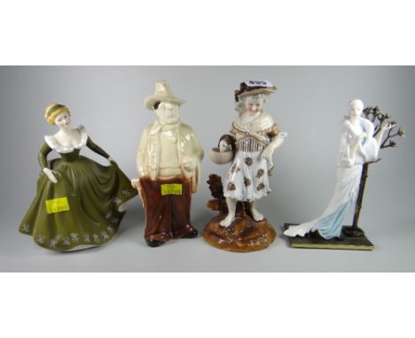 Royal Doulton figure 'Geraldine' - HN2348 together with three other ceramic figures