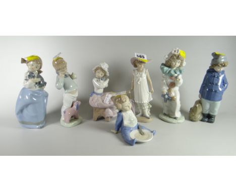 Six various Nao figures