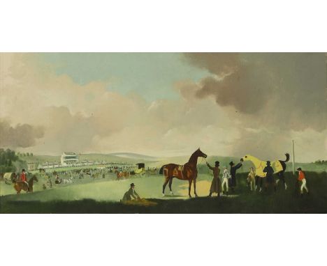 ▲ Doris Zinkeisen (1898-1991)  An afternoon at the racecourse signed 'Doris Zinkeisen' l.r., oil on canvas 51 x 101cm     Con
