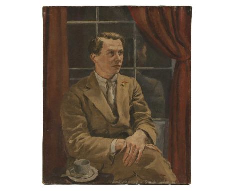 ▲ Stephen Bone (1904-1958) Self-portraitsigned 'Stephen Bone' l.r., further signed l.l., oil on canvas61 x 51cm, unframedProv