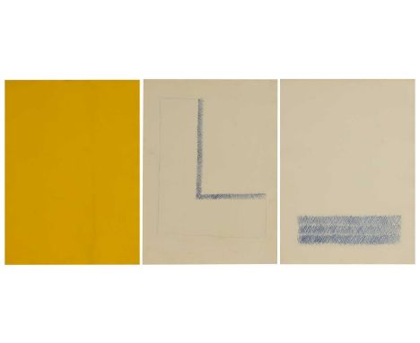 Richard Tuttle (American, b.1941) 'In Praise of Historical Determination I, II, III'two lithographs and a screenprint in colo