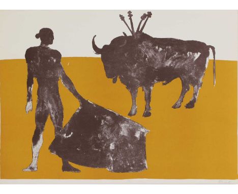 ▲ Dame Elisabeth Frink CH RA (1930-1993) 'Corrida IV', 1973lithograph in colours, signed 'Frink' in pencil l.r., archive proo