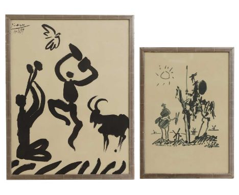 ▲ After Pablo Picasso 'The Flute Player', 1959lithograph, signed in the plate, numbered '618/2000' in pencil l.r., on Arches 