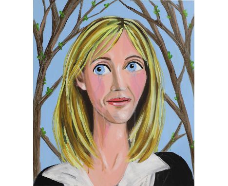 ▲ Stella Vine (b.1969) 'J K Rowling'signed, inscribed with title, and dated '2008' verso, acrylic on canvas81 x 71cm, unframe