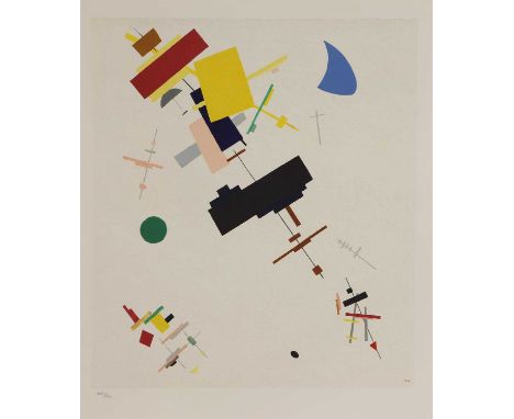 Kazimir Malevich (1879-1935) 'Suprematist Composition No. 56', 1936lithograph in colours, numbered '1083/1400' in pencil l.l.