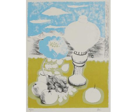 ▲ Mary Fedden RA (1915-2012) 'The Lamp'lithograph in colours, 1972, signed 'Fedden' in pencil l.r., numbered '64/250'image 56