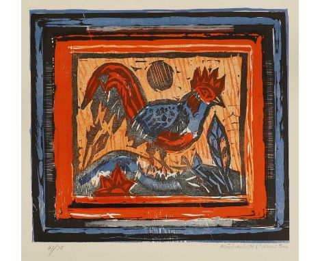 ▲ Michael Rothenstein RA (1908-1993) 'Cockerel'woodcut in colours, signed 'Michael Rothenstein' in pencil l.r., and numbered 