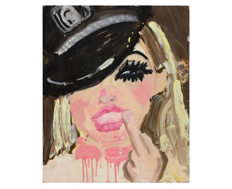 ▲ Stella Vine (b.1969) 'Katie' (Price)signed, inscribed with title and dated '2004' verso, oil on board61 x 51cm, unframed;th