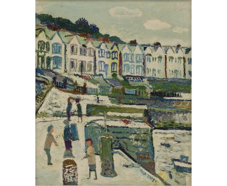 ▲ Fred Yates (1922-2008) 'Porthleven'signed 'FRED YATES' l.r., titled verso, oil on board46.5 x 41cmCondition ReportFramed: 5