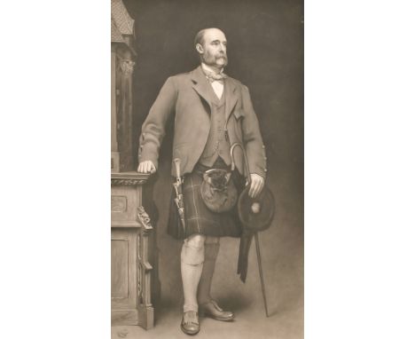 Hubert Von Herkomer (1849-1914) British, a Highland gentleman, mezzotint, signed in pencil, 29" x 16", (unframed).