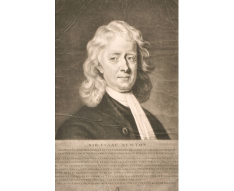 James Macardell, 'Sir Isaac Newton', Mezzotint, 10.5" x 7", (unframed).