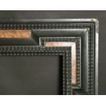 A Dutch style ripple moulded frame, rebate size 19.75" x 27.5", 50 x 70 cm.