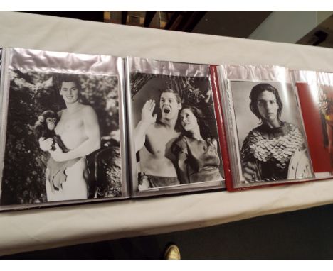Two albums of re-print photographs mainly 'Tarzan of the Apes' actors
