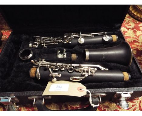 A cased Buescher Bu-2 clarinet 