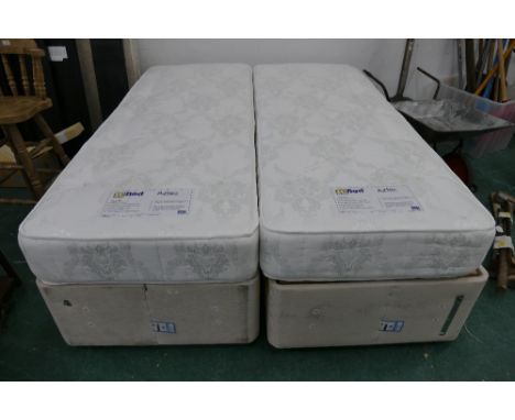MiBed (Motion Intelligent) Aztec double electric bed (2 singles which bolt together) each mattress 2' 6"