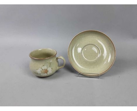 DENBY TEA SERVICE,comprising eight cups and eight saucers (16)