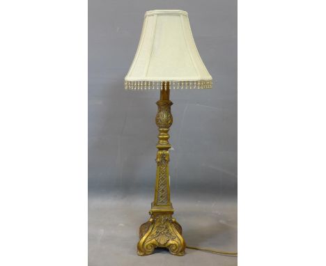 A Contemporary Rococo style table lamp H.80 x W.27 x D.27cm 