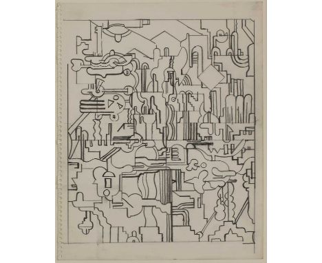 *Sir Eduardo Paolozzi RA (1924-2005)Untitledpencil29 x 22cmProvenance: The artist's estate;thence by descent.*Artist's Resale