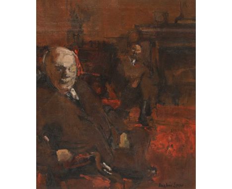 *Ruskin Spear RA (1911-1990)'In the club'signed l.r., oil on canvas61.5 x 51cmProvenance: Christie's London, 23 March 1995, l