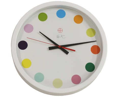 *Damien Hirst (b.1965) 'Spot Clock Large', 2009wall clock, with printed signature 35cm diameter*Artist's Resale Right may app