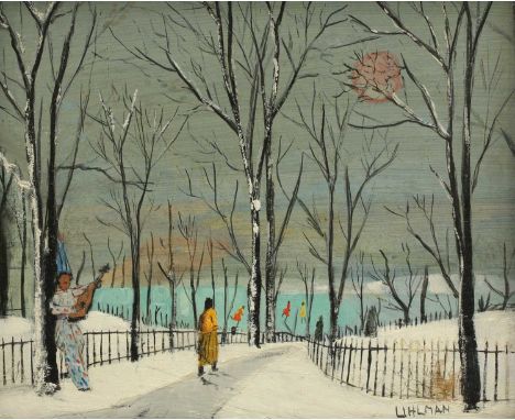 *Fred Uhlman (1901-1985)'Winter'Signed l.r., oil on board25 x 30.5cmProvenance: With Abbott & Holder.*Artist's Resale Right m