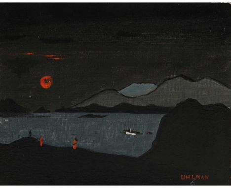 *Fred Uhlman (1901-1985)'Grey Sky'Signed l.r., oil on canvas board25.5 x 30cm*Artist's Resale Right may apply to this lot.Con