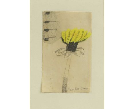 *Mary Newcomb (1922-2008)'Dandelion for Ben'signed l.r., pencil and gouache10.8 x 6.2cm*Artist's Resale Right may apply to th